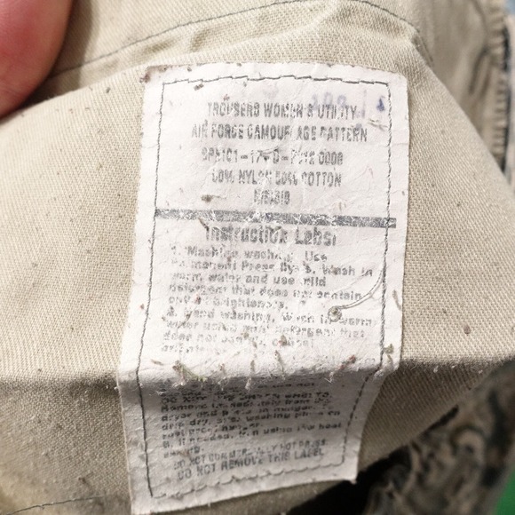 TROUSERS WOMEN'S UTILITY AIR FORCE CAMOUFLAGE PATTERN MILITARY PANTS 16S? 16 S - Picture 7 of 9